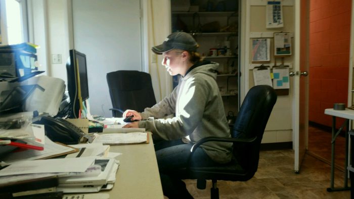 Agri-business student on internship