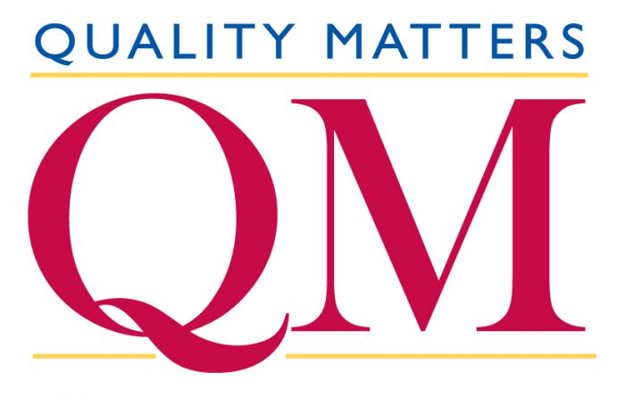 red, blue and yellow quality matters logo