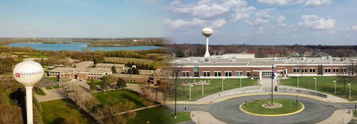 aerial views of campuses