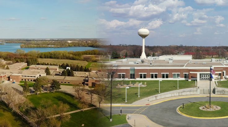 aerial views of campuses